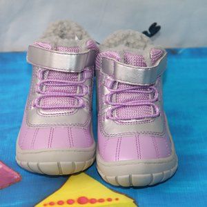 Wonder Nation Purple/Gray  Boots Size 6